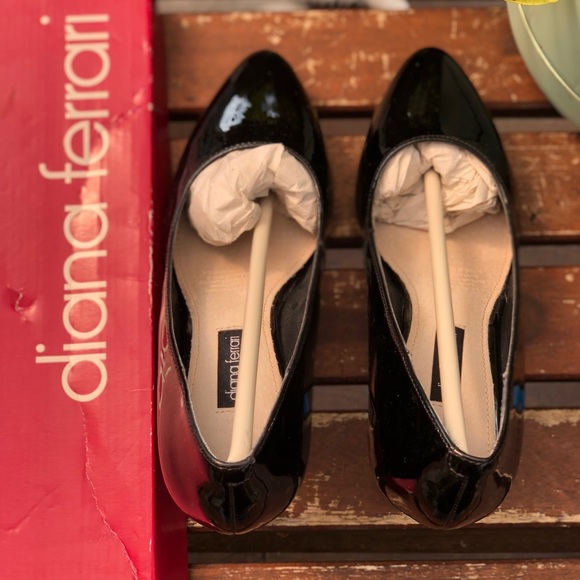 * HOST PICK * Diana Ferrari ‘Gabriette’ Black Patent heels - SIZE 7 - Picture 12 of 13